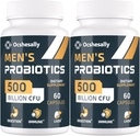 Probiotika til mænd, 500 Millioner CFU 'er & 12 Sprains Herre probiotika, med gurkemeje, Cranberry, Goji - Probiotika til fordøjelsessygdomme, Gut, Immun & Bloating, Prostate & Urinary Tract Health, 120 Capsule