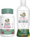MaryRuth's Multivitamin Gummies for Women (Cherry & Raspberry) & Liquid Nighttime Multimineral (Pineapple) | Clean Label Project Verified® | Vegan | Beauty, Bedtime Routine, & Overall Health