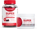 Humann SuperBeets Heart Gummies Zero Sugar & Black Cherry Powder