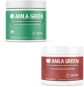 Amla Powder & Green Tea Superfood Supplement, Antioxidant Support, Lavet med indiske Gooseberries (90 portioner) & Hibiscus (30 portioner), Organic, Vegan