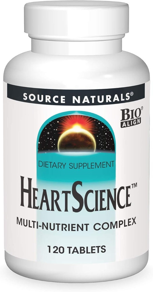 Source Naturals HeartScience Multi- Nutrient Complex - Understøtter normal hjerte funktion & blodcirkulation - 120 tabletter