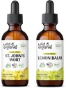 Wild & Organic St John 's Wort Tincture 2 fl oz & Lemon Balm Tincture 2 fl oz