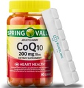 Spring Valley CoQ10 200mg Gummies, Kosttilskud, 60 greve 7 dag pilleorganizer inkluderet - 1 pakke