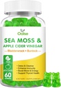 Sea Moss Gummies - Apple Cider Vincils, Bladderwrack, Burdock Root - Understøtter immunsundhed, 60 Ct