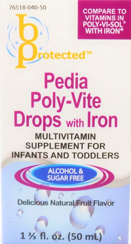 Pedia Poly- Vite med jern 50 ml