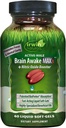 Irwin Naturals Brain Awake Max3 + nitrogenoxid Booster 60 Flydende Softgel