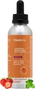 Kvinder 50 + Liposomal Væske Multivitamin - 16 essentielle vitaminer og mineraler til energi, ben & immunforsvar - sukkerfri, ikke-GMO, høj absorption - Jordbærmynte, 30 Servering