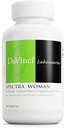 DaVinci Labs Spectra Woman - Kosttilskud til støtte ben sundhed og kvinders behov - med vitaminer, mineraler, calcium, Beta Caroten, L-Cysteine, Grape Seed Extract, og mere - 240 tabletter