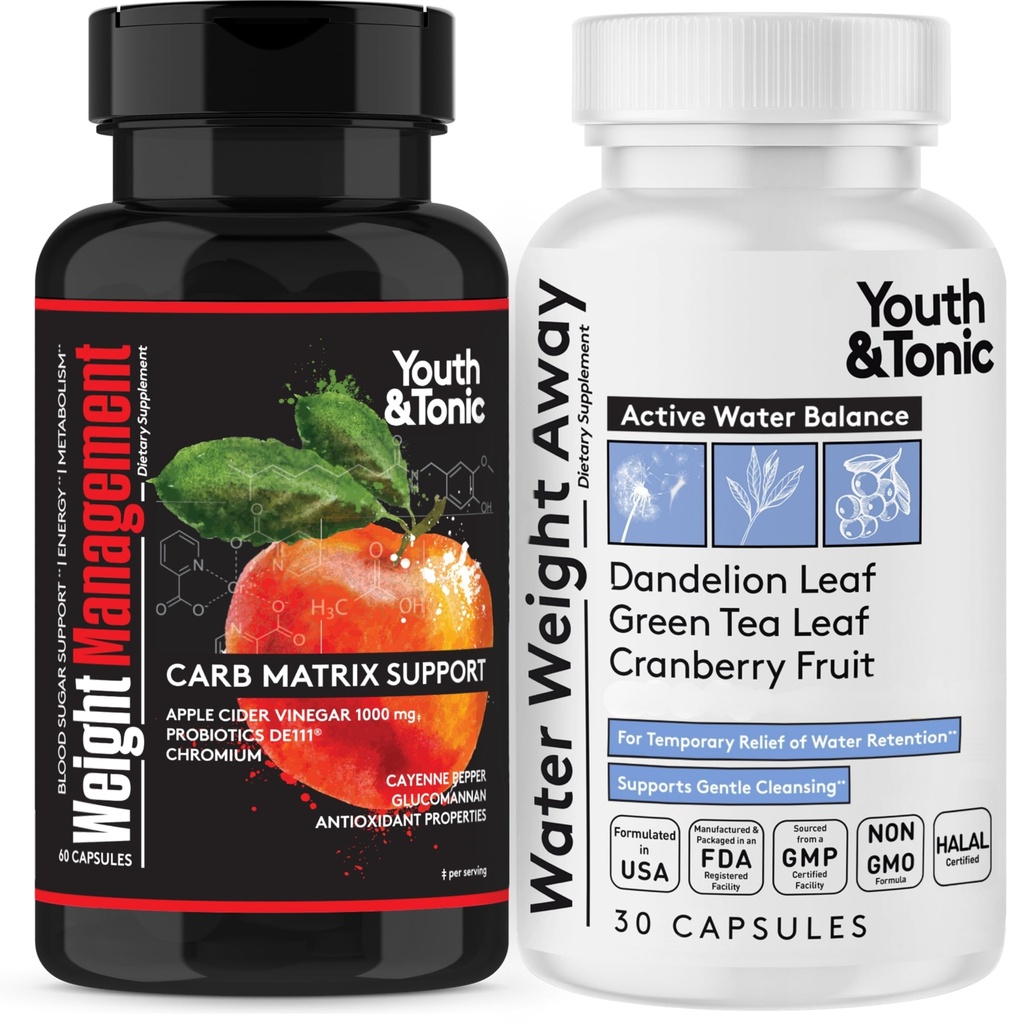 Vandtab & Vægt Management Support til kvinder ved periode124; Piller til Balance Carbs Absorption & Relief Hævelse & Belly Bloat Reducerende Waist Line