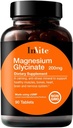 InVite Health Magnesium Glycinate - Anti- Street Mineral to Support Sunde Muskler - 200mg - 90 Tablets - 45 Day Supply (2 - Pack)