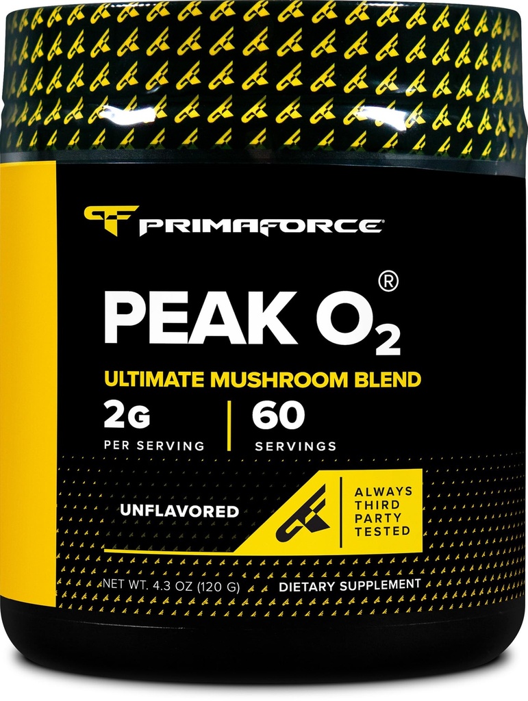 PrimaForce Peak O2 Workout Supplement, 120 Bedste - Proprietary Blend, non-GMO, Vegan og Gluten Free