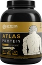 Atlas Vanilla Protein Powder Name 124; Gedemælk Valle med casein Protein; 124; 22 g Protein per servering; 124; Vanilla; 124; 28 Servering