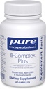 Pure Encapsulations B-Complex Plus - B Vitamins Supplement to Support Neurological Health, Cardiovascular Health, Energy Levels & Nervous System Support* - with Vitamin B12 & More - 60 Capsules