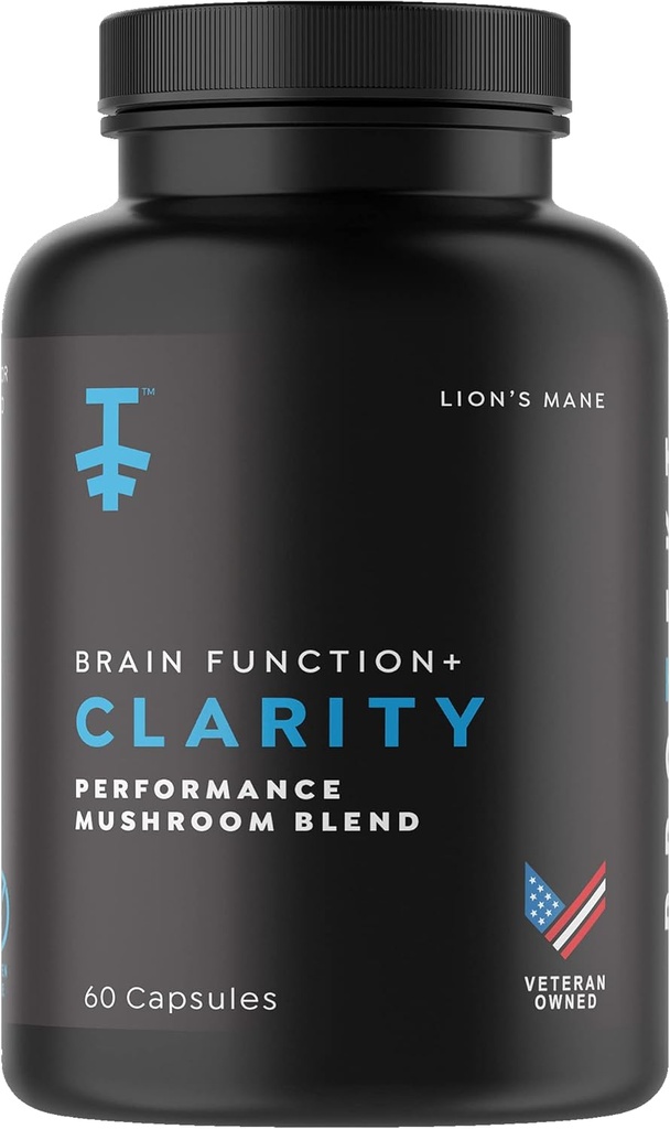 PROTEKT Lions Mane Supplement kapsler - Lions Mane & Reishi Mushroom kapsler, Nootropics Brain Kosttilskud til hukommelse og fokus, Mushroom supplement, Brain Energy Kosttilskud - 60 Tæl