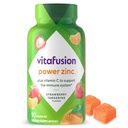 Viafusion Power Zink Gummy Vitamin, Strawberry Tangerine Smaget immunforsvar (1), 90 Tæl