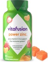 Viafusion Power Zink Gummy Vitamin, Strawberry Tangerine Smaget immunforsvar (1), 90 Tæl