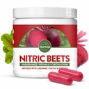 TruWild All Natural Beet Root Powder, Nitric Oxide Booster, 1000mg, Vegan Superfood Capsule Supplement, Beetroot Extract understøtter samlet sundhed, ydeevne & Stamina, 30 Serveringer