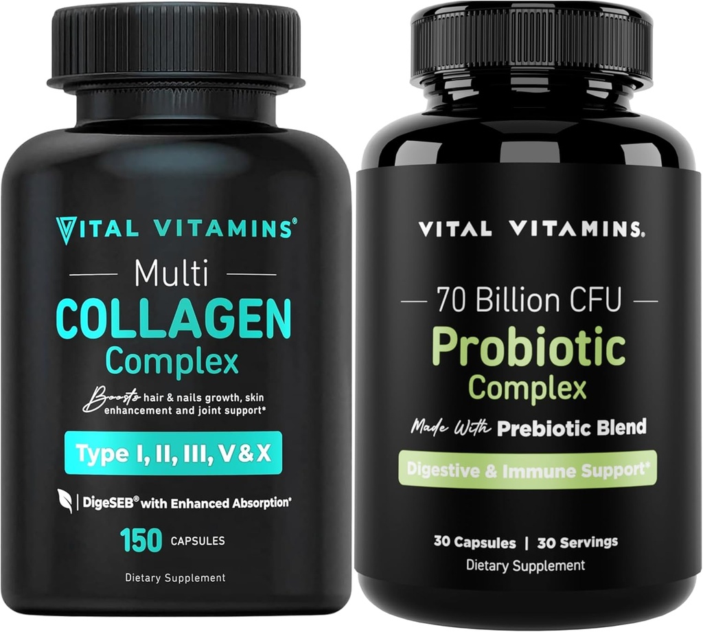 Vital Vitamin Multi Collagen kapsler + Probiotisk kompleks