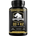 Bedste værdi Max Strength 10.000 iu vitamin D3 og 1500 mcg vitamin K2 Kosttilskud 1 flaske Pk D3K2 Vitamin og Kosttilskud til sundhed. D3- K2 MK4 kapsler, Best K2D3 Vitamin til immunsystem.