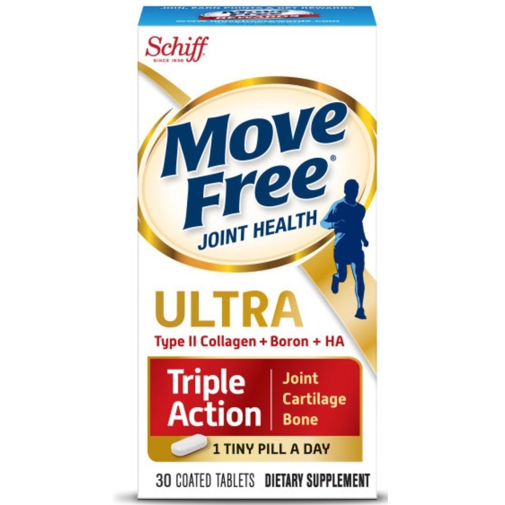 Flyt gratis Type II Collagen, Boron & HA Ultra Triple Action, fælles sundhed supplement, 1 Pill per dag til at fremme fælles, Cartiage, og ben sundhed, 30 Tæl