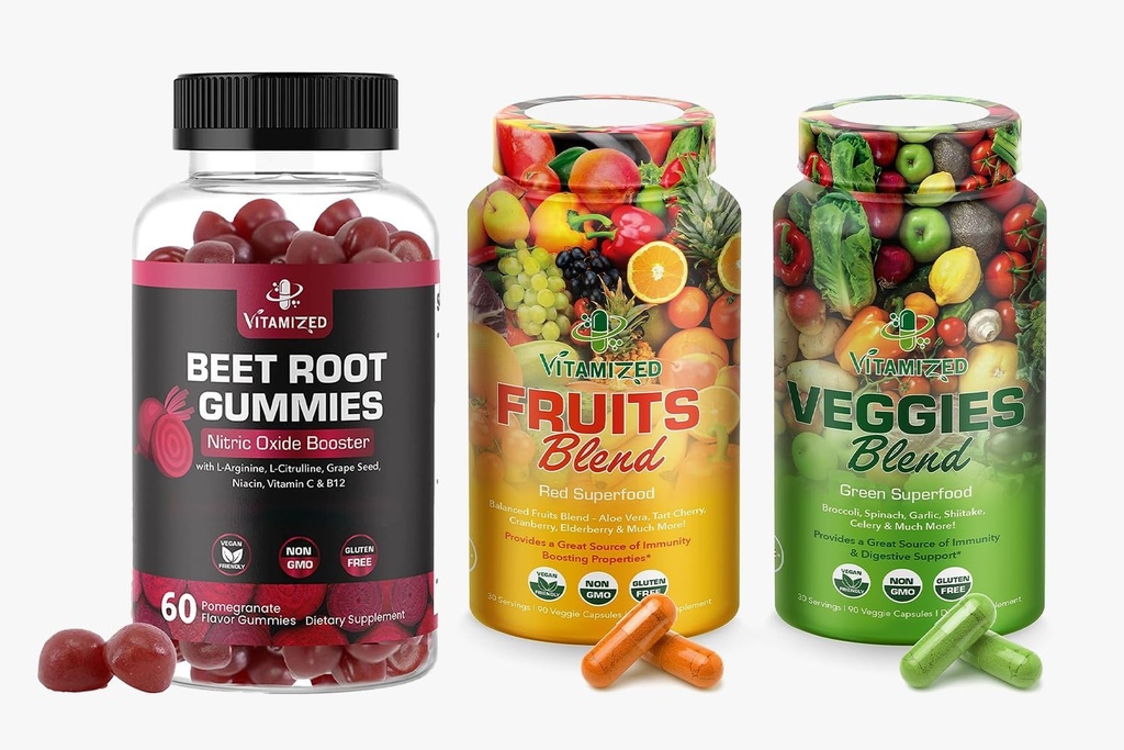 Blissful Wellness Fusion: Beet Root Gummies & Frugt / Veggies Supplement