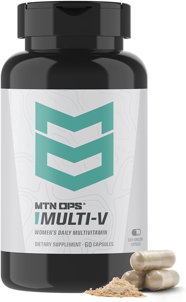 MTN OPS Multi- V Dame Multivitamin Vegetariske Kapsler, Essential Daily Vitamin Complex, 60 Kapsler, 30 dages forsyning