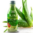 JUAL 100% Pure Organic Aloe Vera Juice - Zero Sugar, Aloin-Free - Natural Flavor - Vegan Detox Functional Beverage - 16,7 Fl Oz (500ml)