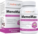 MenoMax # 1 Menopause Relief Support 124; Black Cohosh, Dong Quai, Vitex Agnus, Red Clover, Sage, Soy og Wild Yams 124; Natural Support for Hot Flashs, Night Sweats, Tørhed og Mood Swings