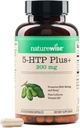 NatureWise 5- HTP 200mg supplement fra Griffonia Frø med Cofactor Vitamin B6 - Food Support og Natural Sleep Support til voksne - Forsinket - Release, Vegan - 60 Greve [2 - Måned Supply]