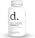 Probiotisk immunforsvar Support - Daglig Probiotika til mænd med obstipation & Gas - Fordøjelse og Bloating Supplement & Probiotika til kvinder - 60 kapsler, PROBIO- D
