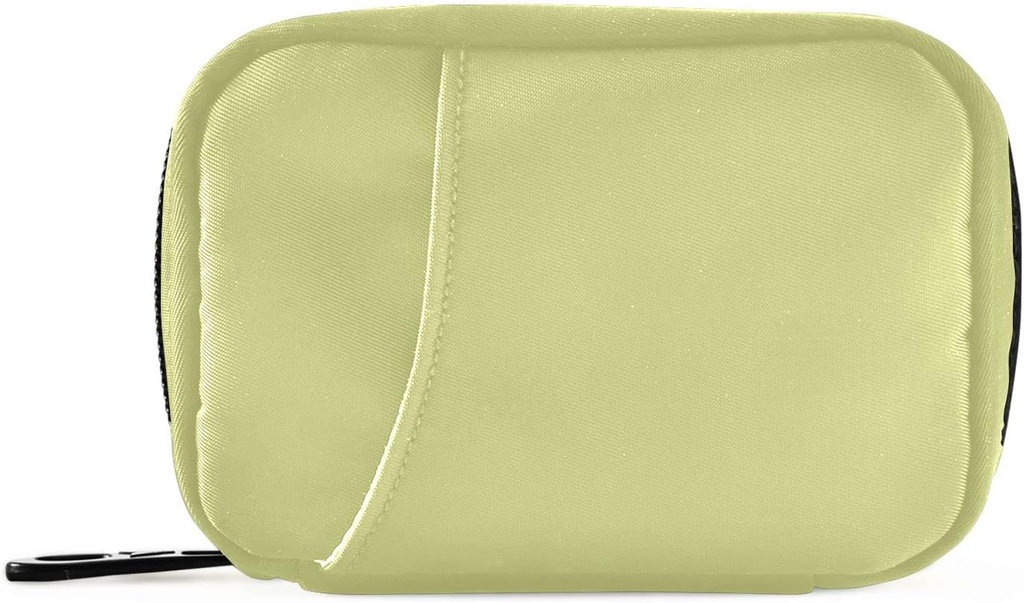 Naanle Pill Box 7 Dag sag Travel Organizer Bag med lynlås Portable Compact Størrelse for Vitamin Supplement Holder, Solid Color Chartreuse Yellow, 4.6 x 3.14 x 1.88 Tommer, 0,12 kg, 1.0 Tæl