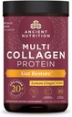 Ancient Nutrition Collagen Powder Protein, Multi Collagen Protein, Hydrolyzed Collagen Peptider Understøtter hud og negle, Fælles tillæg (Gut Gendannelse, 20 Servere)