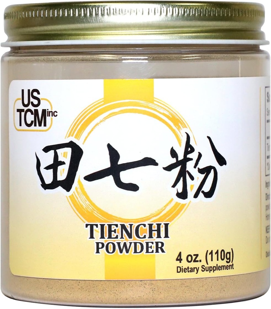 100% Pure Tienchi Powder Pseudoginginseng Notoginseng Sanqi Powder Tienchi Ginseng Powder against 120mesh (4oz)