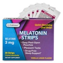 30 Oral dvalestrips • 124; Quick- Opløsning 3 mg melatonin Strip • 124; Works Hurtigere end gummies • 124; Afslapning Napning Kosttilskud • 124; Den ultimative sovende hjælp til bedre hvile og øje sundhed