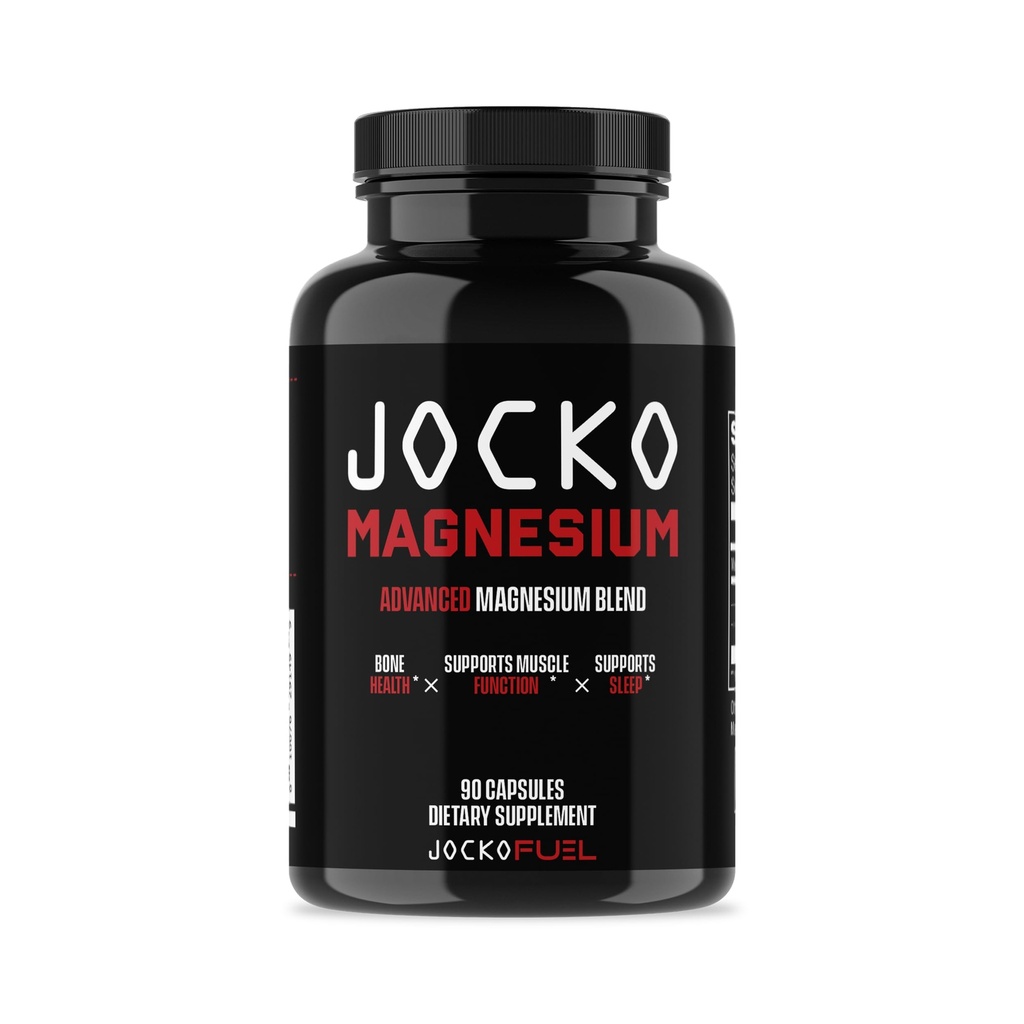 Jocko Fuel Magnesium Complex Supplement - Magnesium Glycinat, Citrate, & Taurate Kapsler Kosttilskud til Muscle Recovery & Afslapning, Heart, Nerve, Ben Support, & Sleep 30- Day Supply