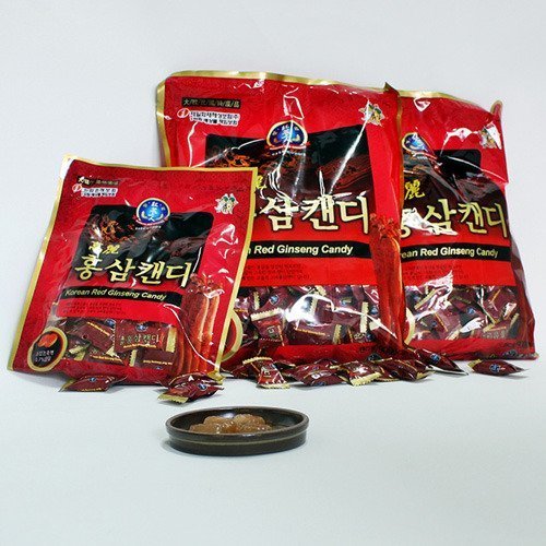 Koreansk Premium Red Ginseng Candy (200gx3packs) 600g - Stærk Red Ginseng Smag. Hjælp med Sore Hals, Hoste, ånde genopfrisker