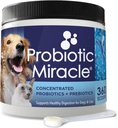 NUSENTIA Probiotika til hunde - (360 Scoops) -Probiotisk Miracle -Avanceret, Arter specifik Probiotika og Prebiotika til at stoppe Diarré, Loose Afføring, og Yeast- Plus immunforsvar