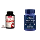 Jarrow Formulas Ultra Strength Methyl B- 12 5000 mcg & Methyl Folate 800 mcg + P- 5- P & Life Extension Neuro- mag Magnesium L- threonat, Magnesium L- threonat, Brain Health, Hukommelse & Opmærksomhed