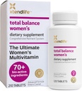 Xtenenlife Total Balance Kvinders Multivitamin til immunforsvar, hjerte, fordøjelsessygdomme og cellular sundhed - - Daglig støtte - 70 + næringsstoffer & mineraler - 30 dages forsyning