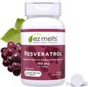 EZ smelter opløselig resveratrol Supplement 150 mg, sukkerfri, 1- måned Supply - 1 pakke