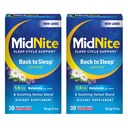 MidNite tilbage til søvn lav dosis, 1, 5 mg melatonin dvalestøtte, non- vane Danning, urtemedicin supplement For voksne, drug- fri, Glutenfri, Lactosefri, Vegetar, Vegan, 30 Quick Smelt tabletter 2 ct