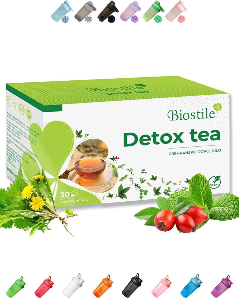 Natrual Detox te til Gut, lever & hele kroppen, 11 urteblanding til Mave Flatulence Relief, fordøjelsesbesvær afgiftning, optimal intestinal transit, 30 Individuelle Sacheter (1 Box)
