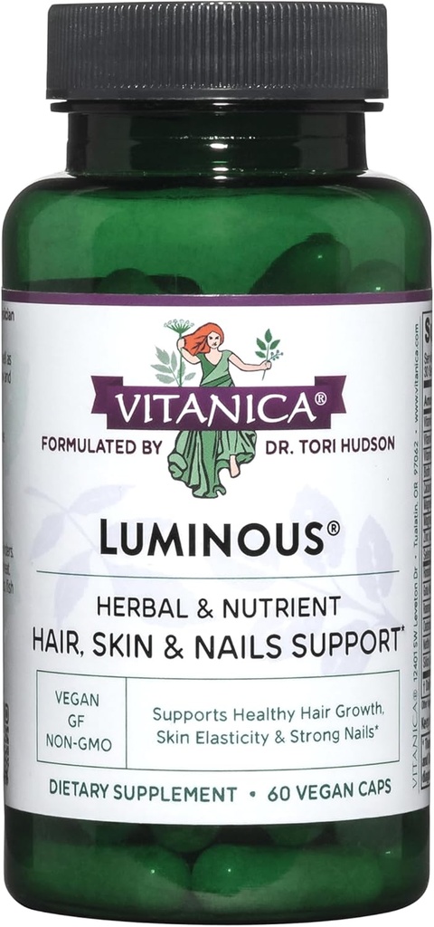 Vitanica, Selvlysende, Hår, Hud og Nail Support, Vegan, 60 Kapsler