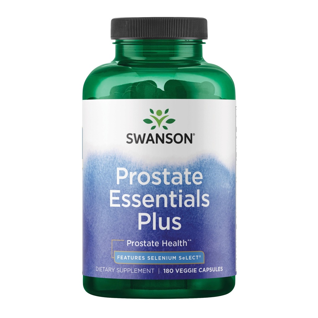 Swanson Prostate Plus - Natural Supplement for mænd fremme sund urinarisk Tract Flow '&' Frekvens - Støtte Samlet Prostate Sundhed - (180 Veggie kapsler)