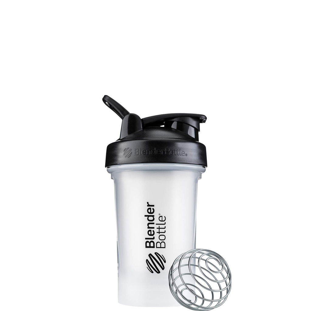 BlenderBottle Classic V2 Shaker Flaske Perfekt til Protein Shakes og Pre Workout, 20-Ounce, Clear / Black