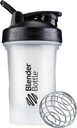 BlenderBottle Classic V2 Shaker Flaske Perfekt til Protein Shakes og Pre Workout, 20-Ounce, Clear / Black