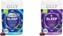 OLLY Extra Strength (5mg) & Regelmæssig Strength (3mg) Melatonin Sleep Gummies med L- Theanine, 120 Count BlackBerry Flavor
