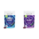 OLLY Extra Strength (5mg) & Regelmæssig Strength (3mg) Melatonin Sleep Gummies med L- Theanine, 120 Count BlackBerry Flavor
