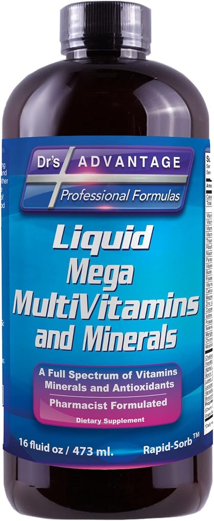 Flydende Mega MultiVitaminer & Minerals 16oz. [Sundhed og skønhed]
