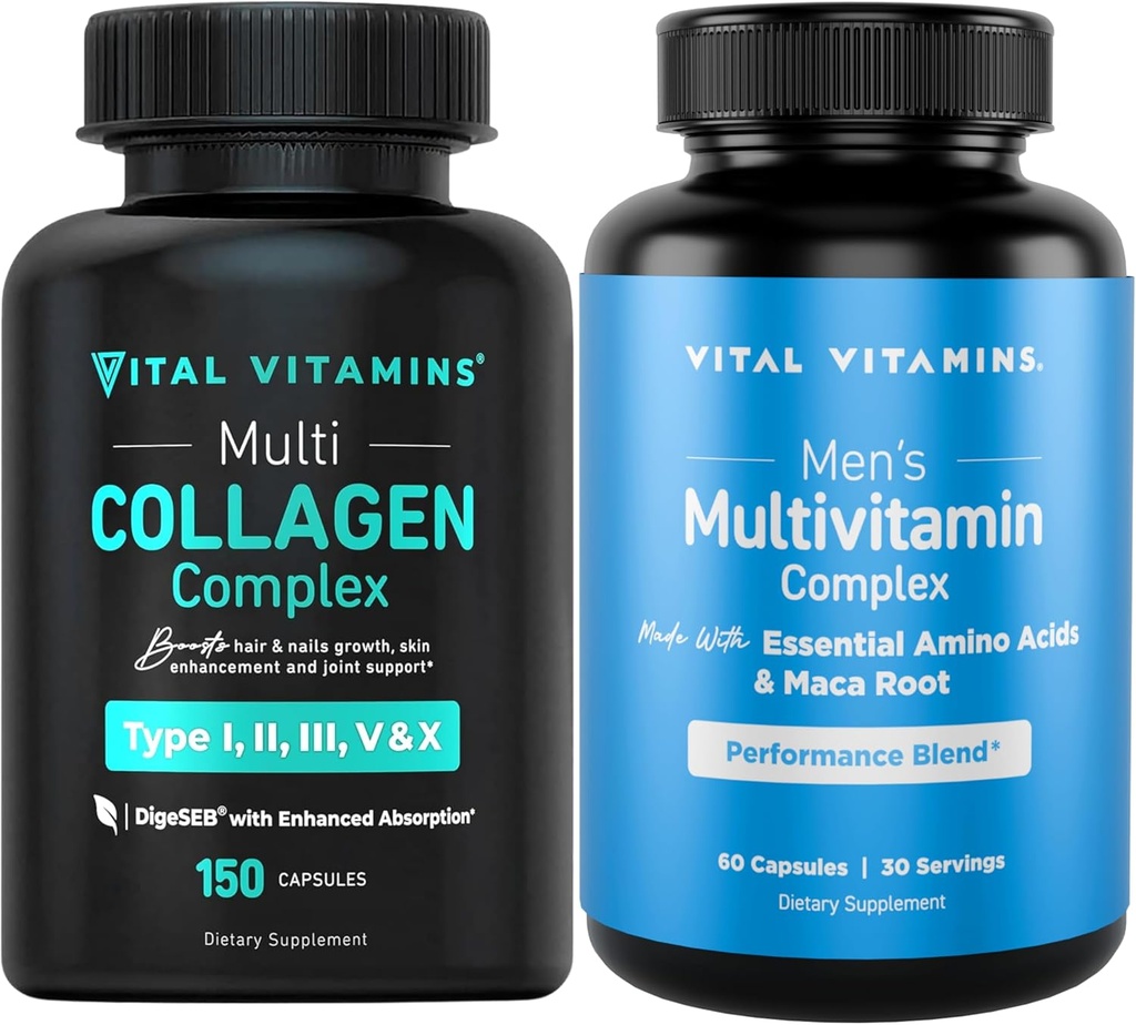 Vital Vitamin Multi Collagen kapsler + Mænds Multivitaminer